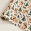 Puppy Pine Name Personalized Gift Wrap — main illustrative mockup